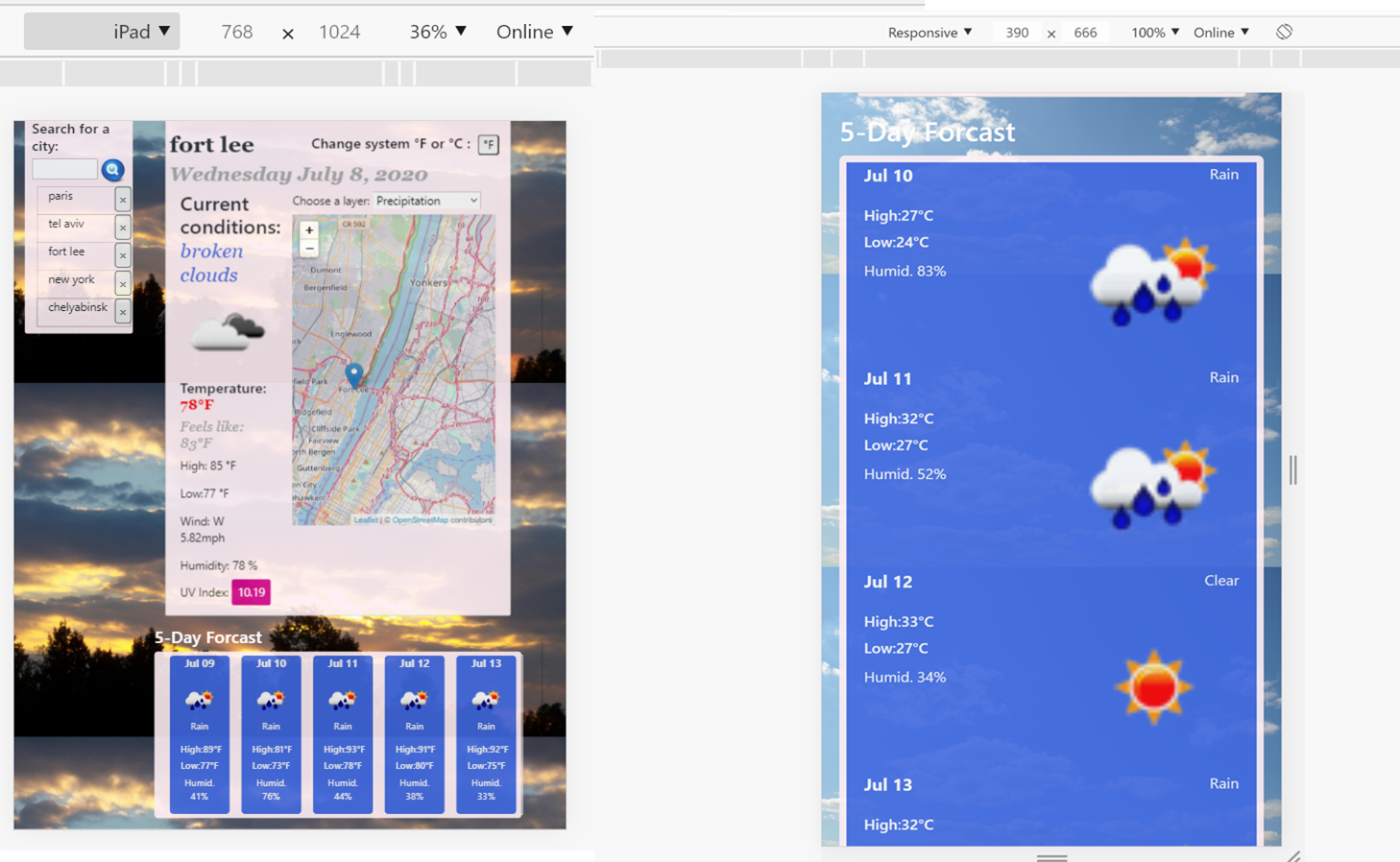 App on Iphone, IPad